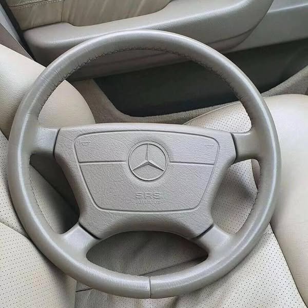 Leather Steering Wheel with Airbag for Mercedes-Benz Classics